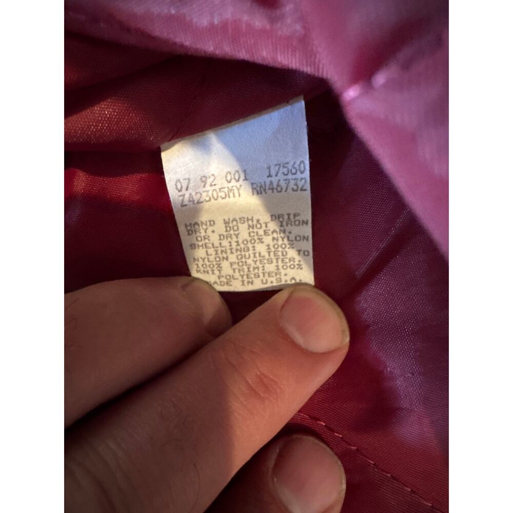 VTG NFL Washington Redskins Chalkline XL Maroon Satin Button Snap Bomber Jacket - Picture 5 of 8